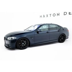 Maxton - Rajouts Des Bas De Caisse V.2 BMW 5 F10/F11 M-Pack / M5 Noir Brillant
