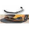 Maxton - Street Pro Lame Du Pare-Chocs Avant Ford Focus ST / ST-Line Mk4 Noir-Rouge + Rabats Brillant