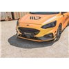 Maxton - Street Pro Lame Du Pare-Chocs Avant Ford Focus ST / ST-Line Mk4 Noir-Rouge + Rabats Brillant