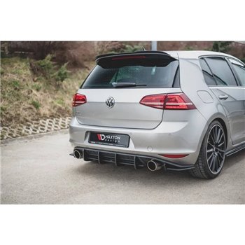 Maxton - Street Pro Central Diffuseur Arriere V.1 VW Golf 7 GTI Noir