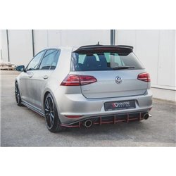 Maxton - Street Pro Central Diffuseur Arriere V.1 VW Golf 7 GTI Noir
