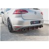 Maxton - Street Pro Central Diffuseur Arriere V.1 VW Golf 7 GTI Noir