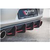 Maxton - Street Pro Central Diffuseur Arriere V.1 VW Golf 7 GTI Noir