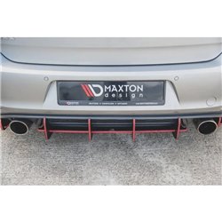 Maxton - Street Pro Central Diffuseur Arriere V.1 VW Golf 7 GTI Noir