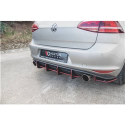 Maxton - Street Pro Central Diffuseur Arriere V.1 VW Golf 7 GTI Noir
