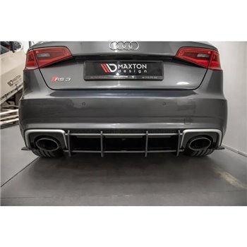 Maxton - Street Pro Central Diffuseur Arriere V.1 Audi RS3 8V Sportback Noir-Rouge