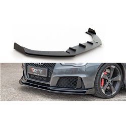 Maxton - Street Pro Lame Du Pare-Chocs Avant Audi RS3 8V Sportback Noir + Rabats Brillant