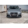 Maxton - Street Pro Lame Du Pare-Chocs Avant Audi RS3 8V Sportback Noir + Rabats Brillant 