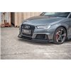 Maxton - Street Pro Lame Du Pare-Chocs Avant Audi RS3 8V Sportback Noir + Rabats Brillant 