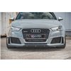 Maxton - Street Pro Lame Du Pare-Chocs Avant Audi RS3 8V Sportback Noir-Rouge