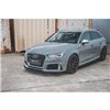 Maxton - Street Pro Lame Du Pare-Chocs Avant Audi RS3 8V Sportback Noir-Rouge