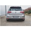 Maxton - Sport Durabilité Central Diffuseur Arriere V.2 VW Golf 7 GTI Rouge