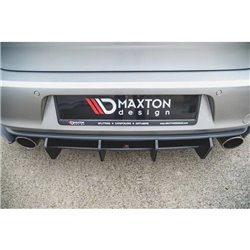 Maxton - Sport Durabilité Central Diffuseur Arriere V.2 VW Golf 7 GTI Rouge
