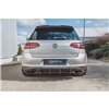 Maxton - Sport Durabilité Central Diffuseur Arriere V.2 VW Golf 7 GTI Rouge