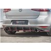 Maxton - Sport Durabilité Central Diffuseur Arriere V.2 VW Golf 7 GTI Rouge
