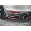 Maxton - Street Pro Lame Du Pare Chocs Arriere V.1 VW Golf 7 GTI Noir-Rouge