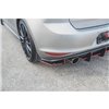 Maxton - Street Pro Lame Du Pare Chocs Arriere V.1 VW Golf 7 GTI Noir-Rouge