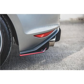 Maxton - Street Pro Lame Du Pare Chocs Arriere V.1 VW Golf 7 GTI Rouge