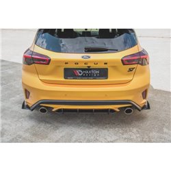 Maxton - Street Pro Central Diffuseur Arriere Ford Focus ST Mk4 Rouge