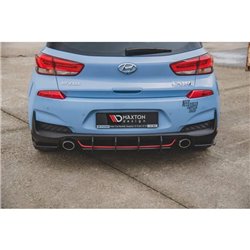 Maxton - Street Pro Central Diffuseur Arriere V.2 Hyundai I30 N Mk3 Hatchback Rouge