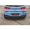 Maxton - Street Pro Central Diffuseur Arriere V.2 Hyundai I30 N Mk3 Hatchback Rouge