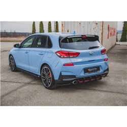 Maxton - Street Pro Central Diffuseur Arriere V.2 Hyundai I30 N Mk3 Hatchback Rouge