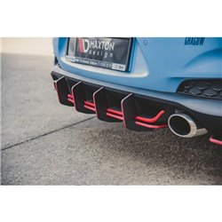 Maxton - Street Pro Central Diffuseur Arriere V.2 Hyundai I30 N Mk3 Hatchback Rouge