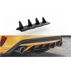 Maxton - Street Pro Central Diffuseur Arriere Ford Focus ST Mk4 Noir