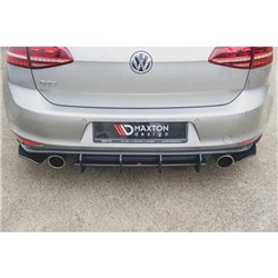 Maxton - Street Pro Lame Du Pare Chocs Arriere V.2 VW Golf 7 GTI Noir