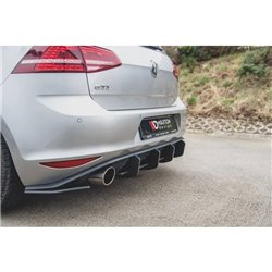 Maxton - Street Pro Lame Du Pare Chocs Arriere V.2 VW Golf 7 GTI Noir