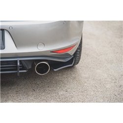 Maxton - Street Pro Lame Du Pare Chocs Arriere V.2 VW Golf 7 GTI Noir