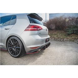 Maxton - Street Pro Lame Du Pare Chocs Arriere V.2 VW Golf 7 GTI Noir