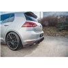 Maxton - Street Pro Lame Du Pare Chocs Arriere V.2 VW Golf 7 GTI Noir