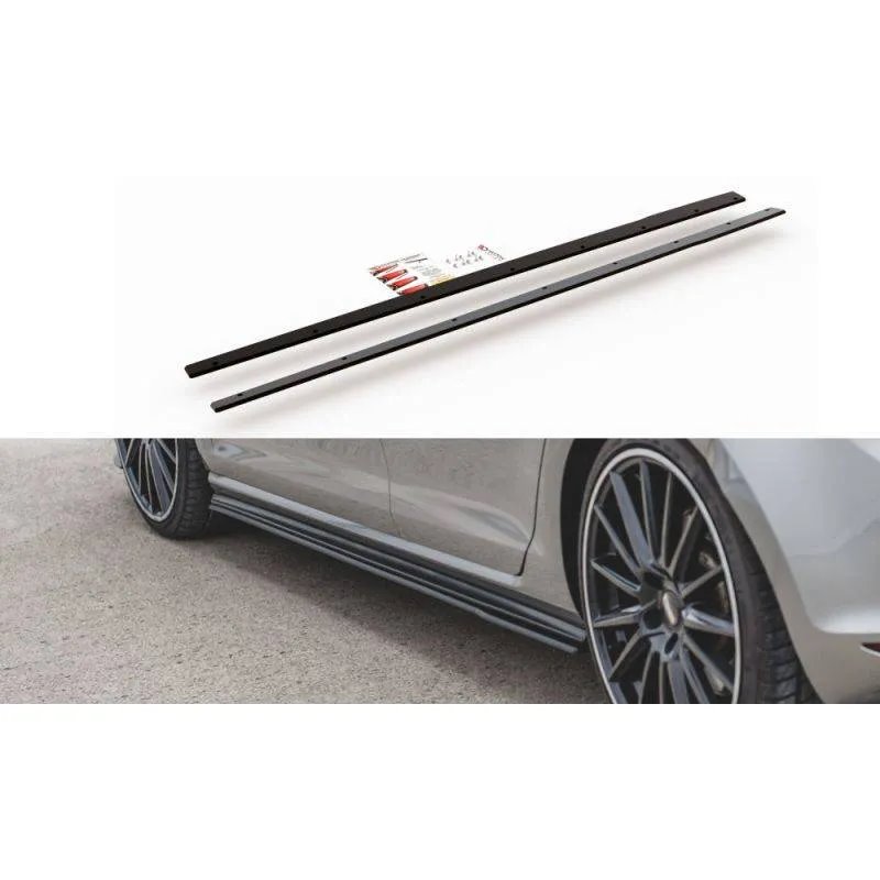 Maxton - Sports Durabilité Rajouts Des Bas De Caisse Pour VW Golf 7 GTI Rouge