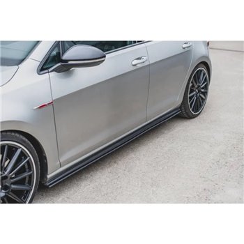 Maxton - Sports Durabilité Rajouts Des Bas De Caisse Pour VW Golf 7 GTI Rouge