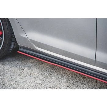 Maxton - Sports Durabilité Rajouts Des Bas De Caisse Pour VW Golf 7 GTI Rouge