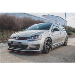 Maxton - Sports Durabilité Rajouts Des Bas De Caisse Pour VW Golf 7 GTI Rouge