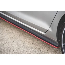 Maxton - Sports Durabilité Rajouts Des Bas De Caisse Pour VW Golf 7 GTI Rouge