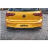 Maxton - Street Pro Central Diffuseur Arriere V.1 Volkswagen Golf Mk8 Noir-Rouge
