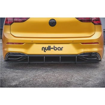Maxton - Street Pro Central Diffuseur Arriere V.1 Volkswagen Golf Mk8 Noir-Rouge