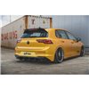 Maxton - Street Pro Central Diffuseur Arriere V.1 Volkswagen Golf Mk8 Noir-Rouge