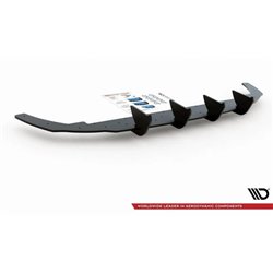Maxton - Street Pro Central Diffuseur Arriere V.1 Volkswagen Golf Mk8 Noir-Rouge