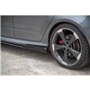 Maxton - Street Pro Rajouts Des Bas De Caisse Audi RS3 8V Sportback Noir-Rouge + Rabats Brillant