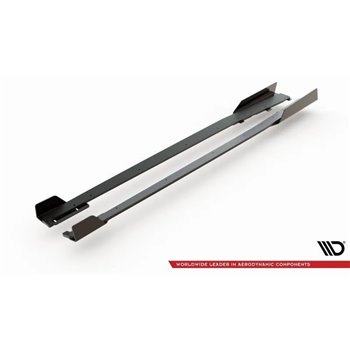 Maxton - Street Pro Rajouts Des Bas De Caisse Audi RS3 8V Sportback Noir-Rouge + Rabats Brillant
