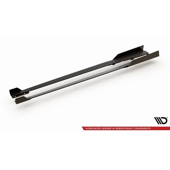 Maxton - Street Pro Rajouts Des Bas De Caisse Audi RS3 8V Sportback Noir-Rouge + Rabats Brillant