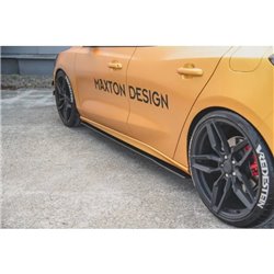 Maxton - Street Pro Rajouts Des Bas De Caisse Ford Focus ST / ST-Line Mk4 Noir-Rouge