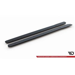 Maxton - Street Pro Rajouts Des Bas De Caisse Ford Focus ST / ST-Line Mk4 Noir-Rouge