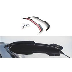Maxton - Spoiler Cap Central V.2 Audi RS6 C8 / C8 Facelift Noir Brillant