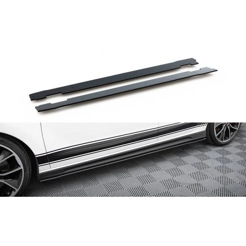Maxton - Street Pro Rajouts Des Bas De Caisse V.1 Hyundai I30 N / N-Line Hatchback / Fastback Mk3 / Mk3 Facelift Rouge