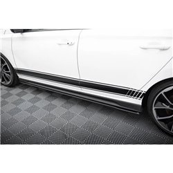 Maxton - Street Pro Rajouts Des Bas De Caisse V.1 Hyundai I30 N / N-Line Hatchback / Fastback Mk3 / Mk3 Facelift Rouge